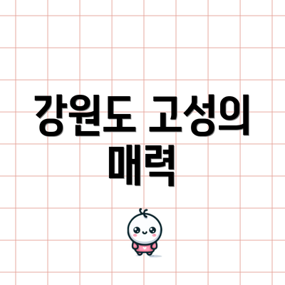 강원도 고성의 매력