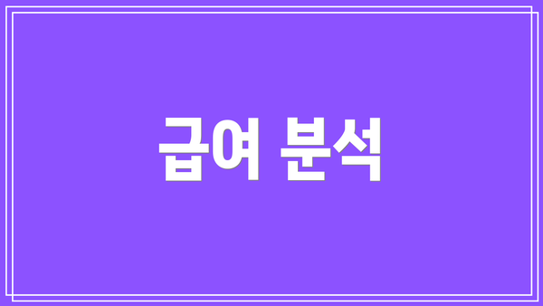 급여 분석