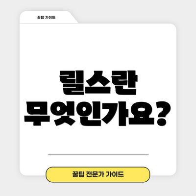 릴스란 무엇인가요?