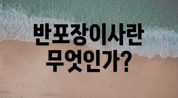 반포장이사란 무엇인가?
