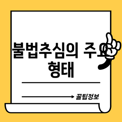 불법추심의 주요 형태