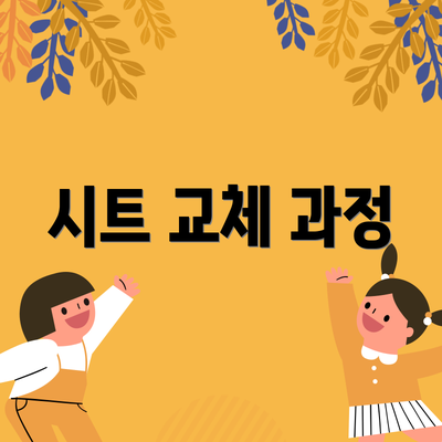 시트 교체 과정