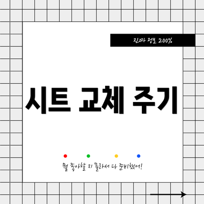 시트 교체 주기