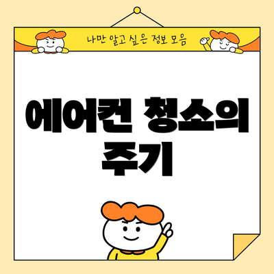 에어컨 청소의 주기