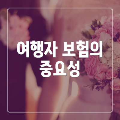 여행자 보험의 중요성