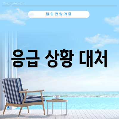 응급 상황 대처