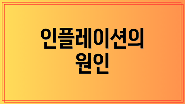 인플레이션의 원인