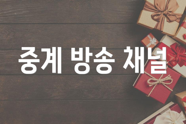 중계 방송 채널