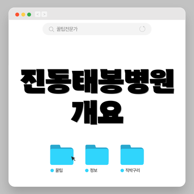 진동태봉병원 개요