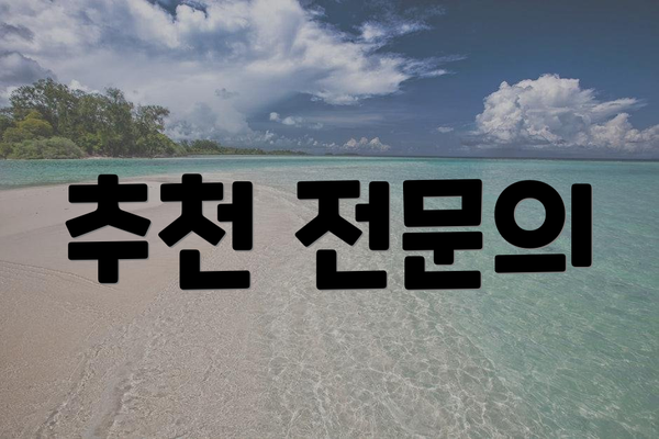 추천 전문의