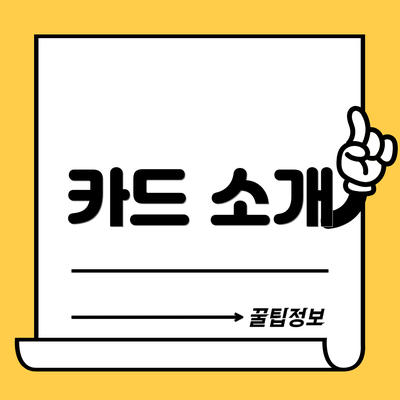 카드 소개