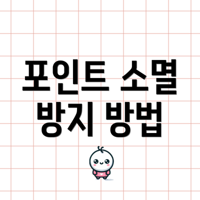 포인트 소멸 방지 방법