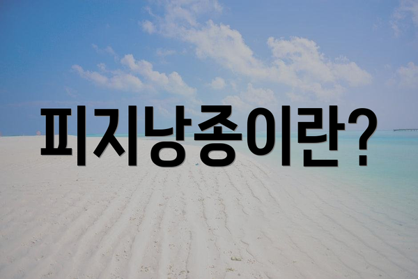 피지낭종이란?