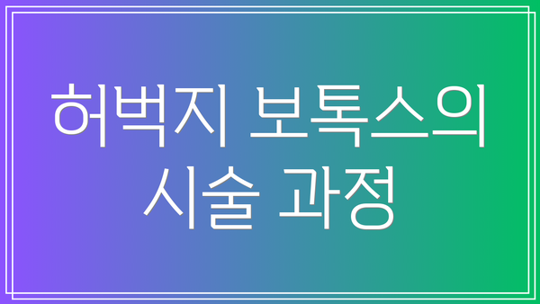 허벅지 보톡스의 시술 과정