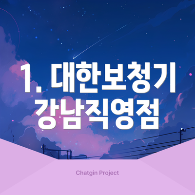 1. 대한보청기 강남직영점
