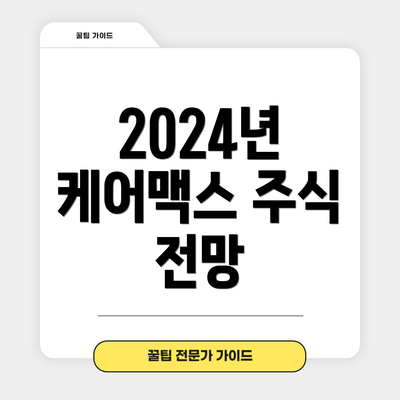 2024년 케어맥스 주식 전망