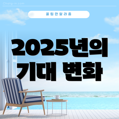 2025년의 기대 변화