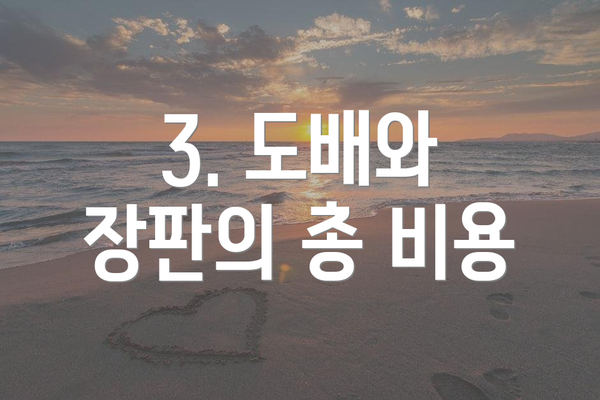 3. 도배와 장판의 총 비용