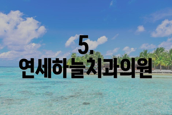 5. 연세하늘치과의원