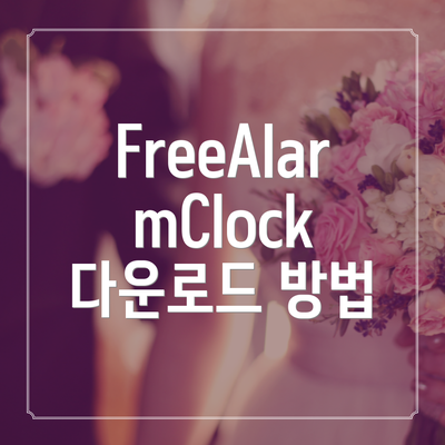 FreeAlarmClock 사용법