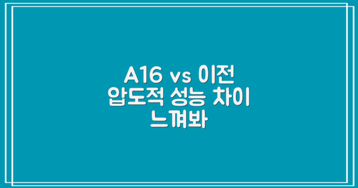 A16 칩, 이전 모델과의 성능 비교