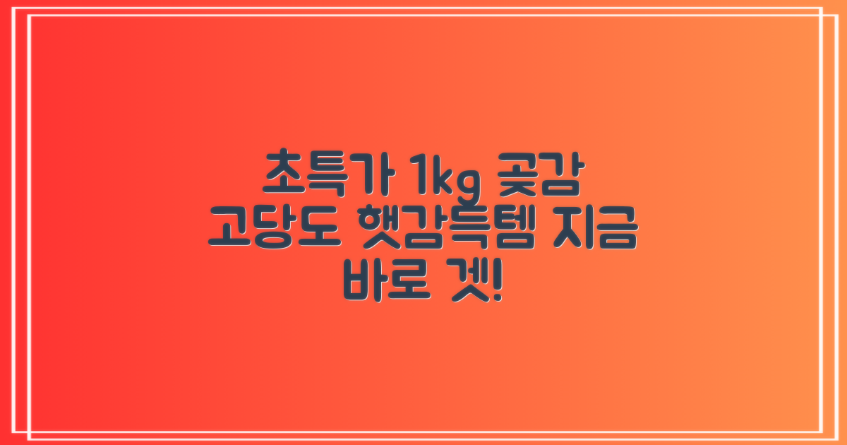 상주 곶감 초특가 1kg 고당도 햇감, 1개 추천 리뷰