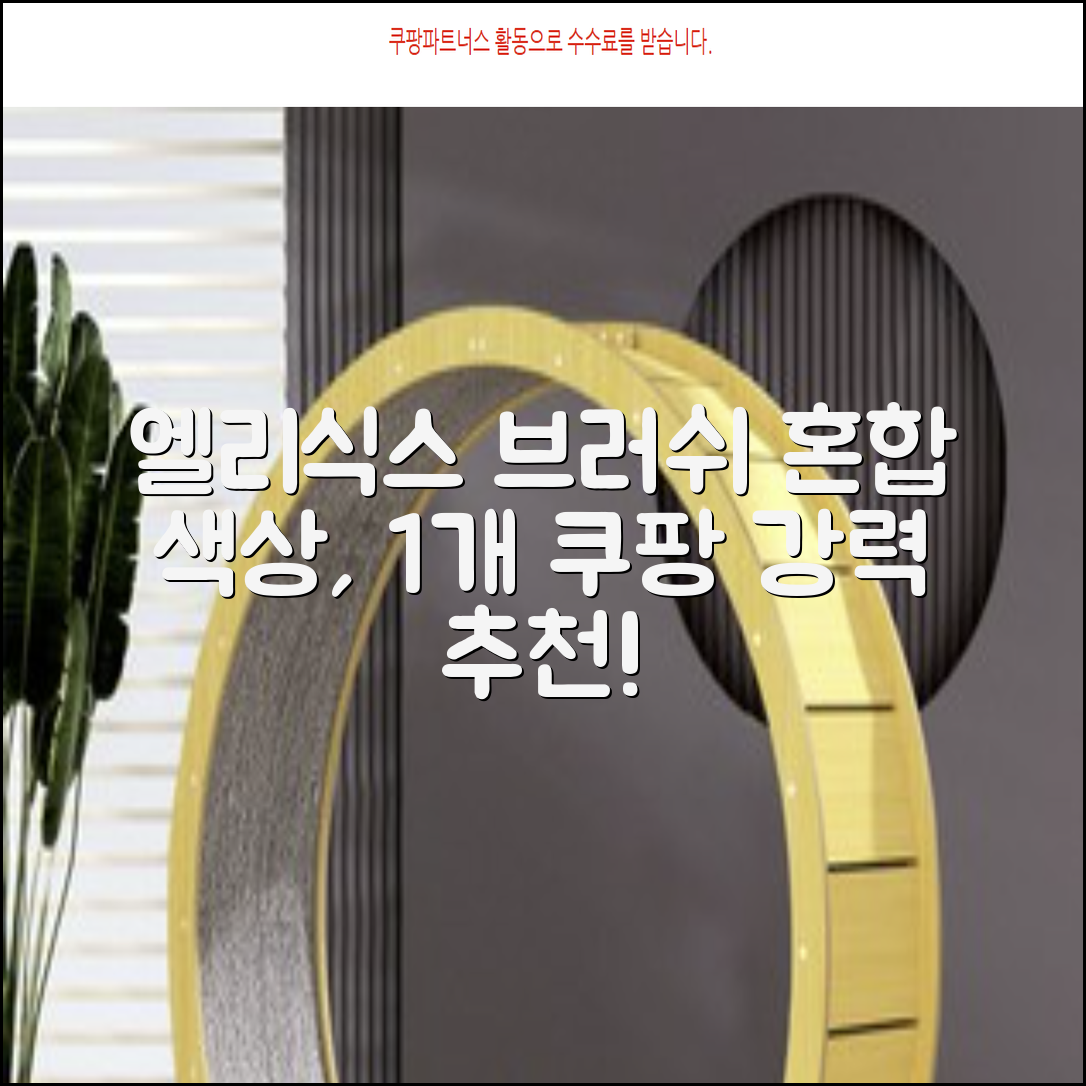 엘리식스 파운데이션 브러쉬, 혼합 색상, 1개 추천 리뷰