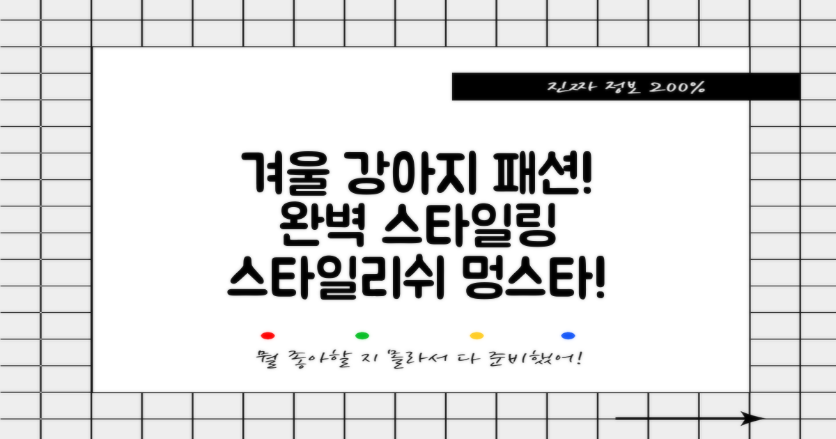 올겨울, 반려견 패션 완성